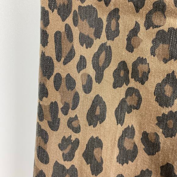 Blank NYC The Great Jones Leopard Jeans High Rise Skinny Tan Womens Size 26 - Picture 11 of 11